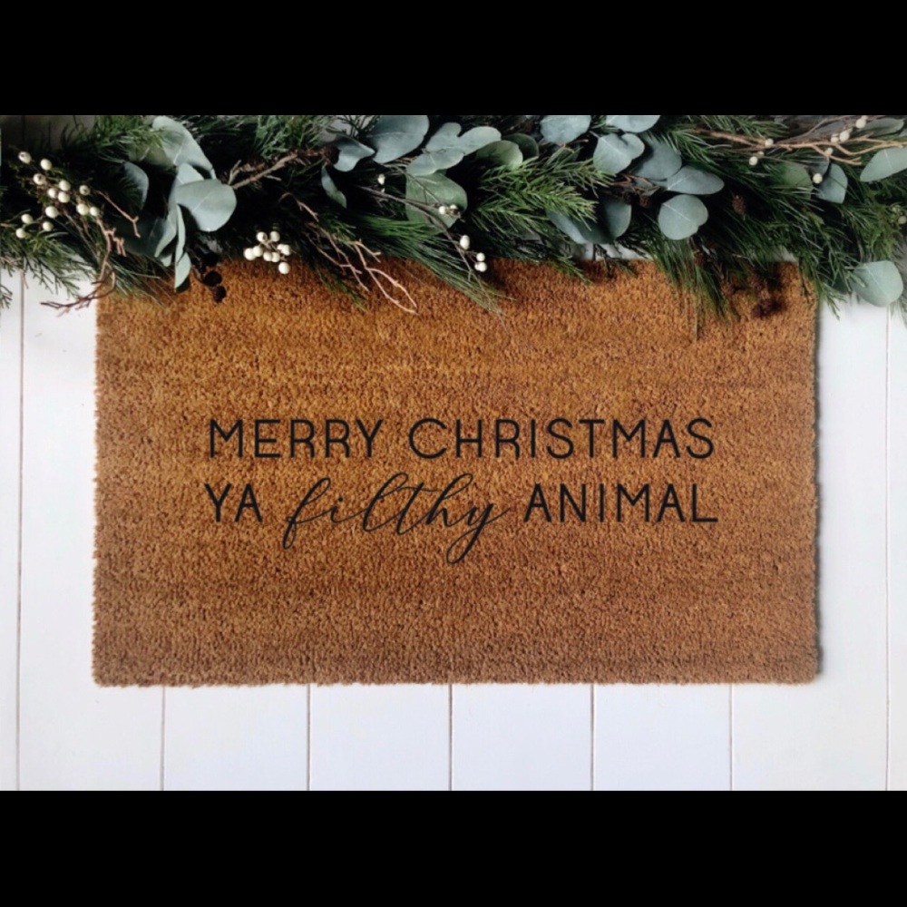 MERRY CHRISTMAS FILTHY ANIMAL DOORMAT